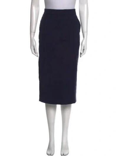 Pre-owned Max Mara Knee-length Skirt In Blue