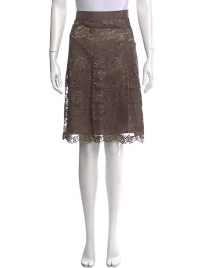 Pre-owned Max Mara Knee-length Skirt In Brown