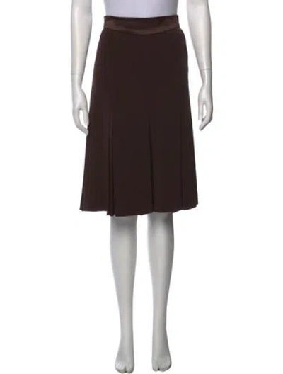 Pre-owned Max Mara Knee-length Skirt In Brown