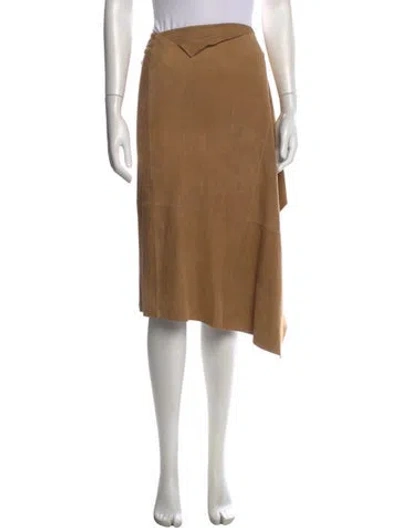 Pre-owned Max Mara Knee-length Skirt In Brown