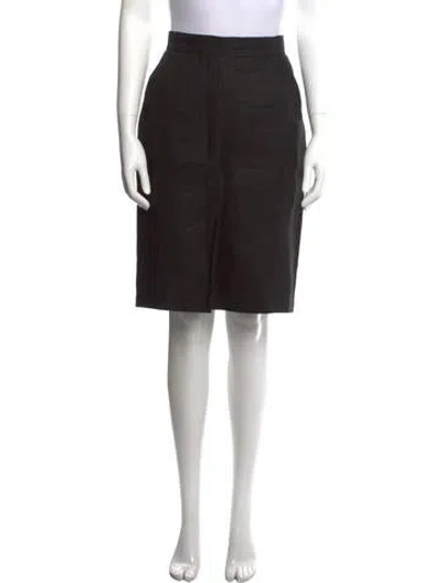 Pre-owned Max Mara Knee-length Skirt In Gray