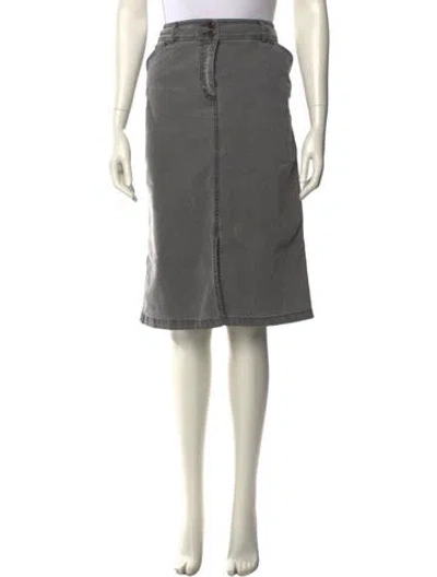 Pre-owned Max Mara Knee-length Skirt In Gray