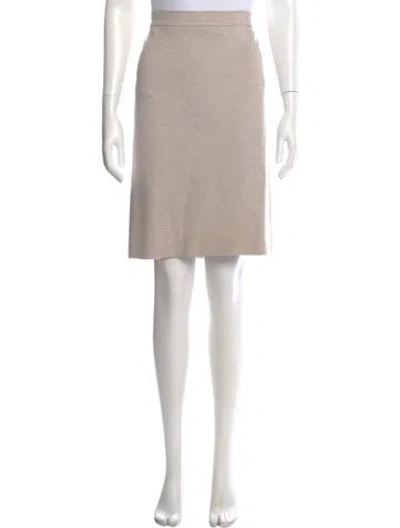 Pre-owned Max Mara Knee-length Skirt In Gray