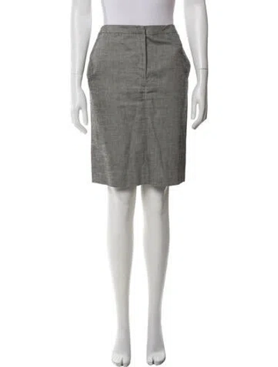 Pre-owned Max Mara Knee-length Skirt In Gray