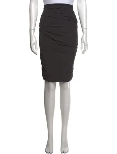 Pre-owned Max Mara Knee-length Skirt In Gray