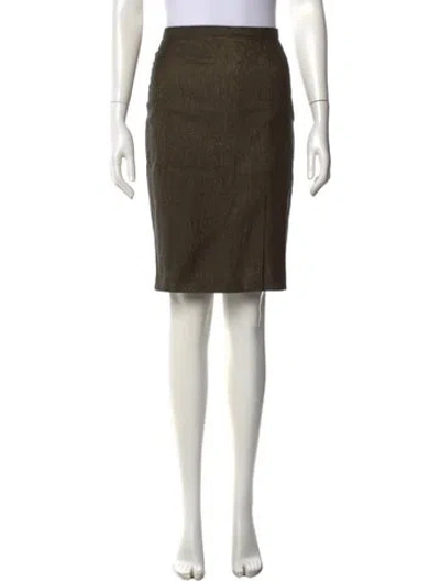 Pre-owned Max Mara Knee-length Skirt In Green