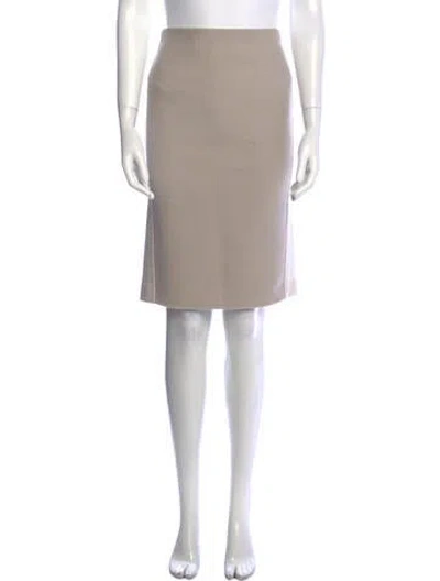 Pre-owned Max Mara Knee-length Skirt In Neutral
