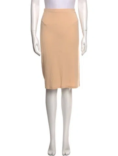 Pre-owned Max Mara Knee-length Skirt In Neutral