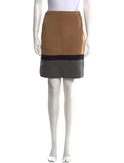 Pre-owned Max Mara Knee-length Skirt In Neutral