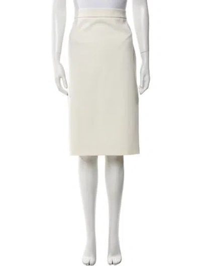 Pre-owned Max Mara Knee-length Skirt In Neutral
