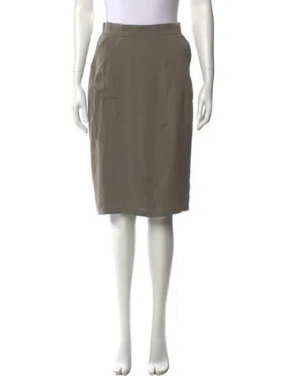 Pre-owned Max Mara Knee-length Skirt In Neutral