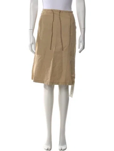Pre-owned Max Mara Knee-length Skirt In Neutral