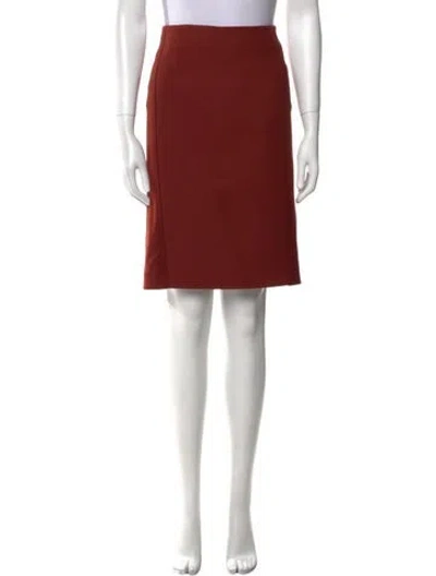 Pre-owned Max Mara Knee-length Skirt In Red