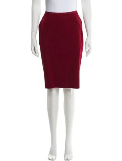 Pre-owned Max Mara Knee-length Skirt In Red