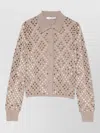 Max Mara Ragno Sequin Embellished Virgin Wool Cardigan In Neutral