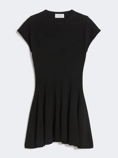 Max Mara Knit Dress, Fitted At The Waist In Black