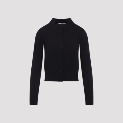 Max Mara Knit Polo Sweater In Blue