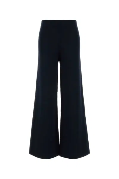 Max Mara Knit Strillo Wide-leg Pant In Blue