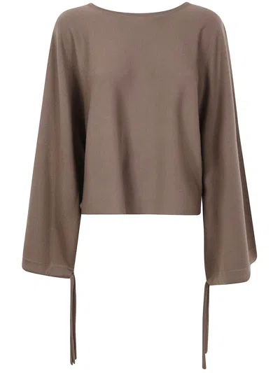 Max Mara Knit Sweater "frais" In Gray