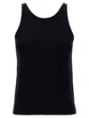 Max Mara Simple Round Neck Sleeveless Knit Top In Black