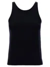 Max Mara Simple Round Neck Sleeveless Knit Top In Black
