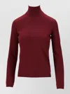 Max Mara Knit Top Turtleneck Long Sleeves In Multi