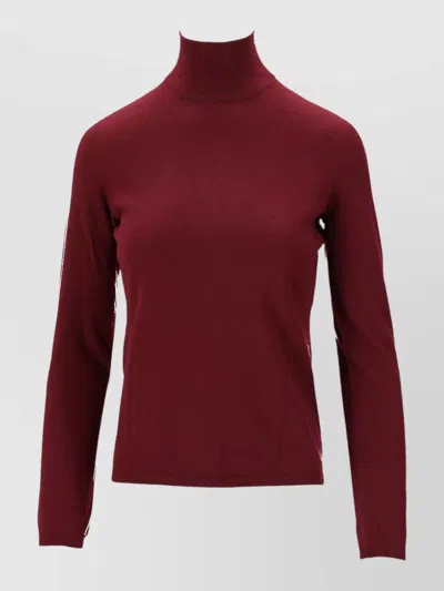 Max Mara Knit Top Turtleneck Long Sleeves In Multi