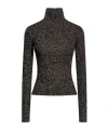 Max Mara Azulene Wool And Cashmere Turtleneck Sweater In Gray