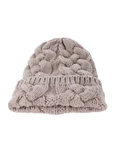 Pre-owned Max Mara Knitted Beanie In Neutral
