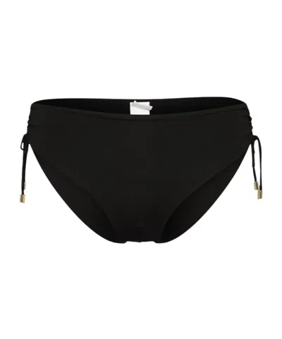 Max Mara Knitted Bikini Bottoms In Black