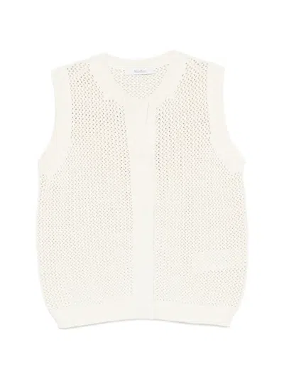 Max Mara Knitted Cardigan In Gray