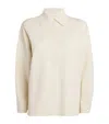 Max Mara Knitted Collared Sweater In Ivory