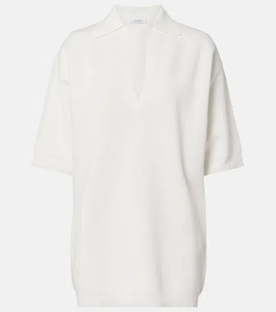 Max Mara Knitted Crêpe Top In Multi