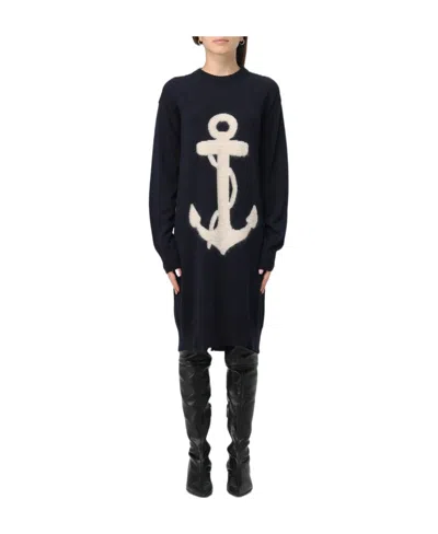 Max Mara Knitted Dress In Black