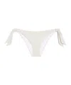 Max Mara Knitted Gold And Silver Bikini Swimsuit In White