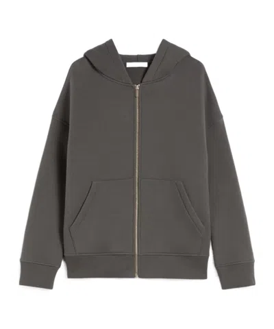 Max Mara Knitted Hoodie In Black