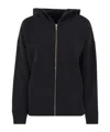 Max Mara Knitted Hoodie In Black