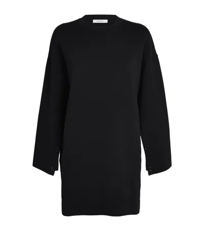 Max Mara Knitted Mini Dress In Black
