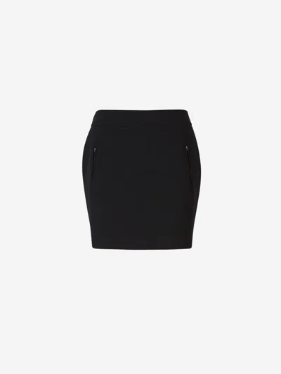 Max Mara Knitted Mini Skirt In Two Zippers On The Front