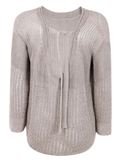MAX MARA KNITTED OPEN-BACK SWEATER