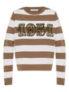 Max Mara 1951 Embroidery Wool Striped Sweater Clothing In Multi