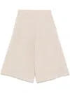 Max Mara Knitted Shorts In Neutrals