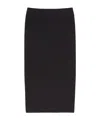 Max Mara Women's Charme Jersey Skirt Black | Size 44 | 2511771012600005 In Black