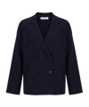 Max Mara Knitted Suit Jacket In Blue