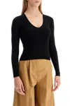 Max Mara Knitted Sweater With Perforated Details ' In Black