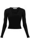 Max Mara Knitted Sweater With Perforated Details ' In Black