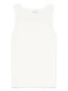 Max Mara Knitted Tank Top In Neutral