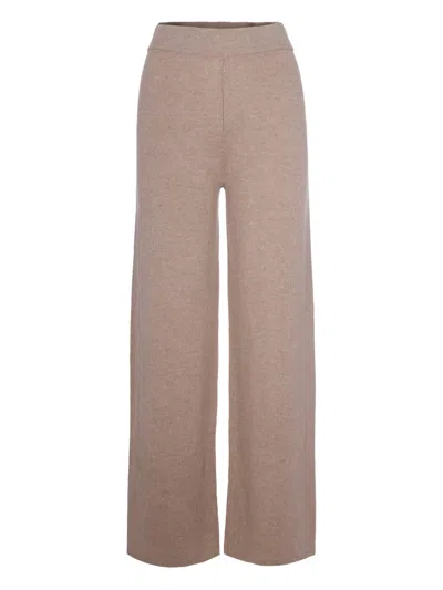 Max Mara Knitted Trousers In Neutral
