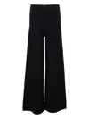 Max Mara Knitted Wide-leg Trousers In Black
