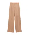 Max Mara Knitted Wide-legged Casual Pants In Nude
